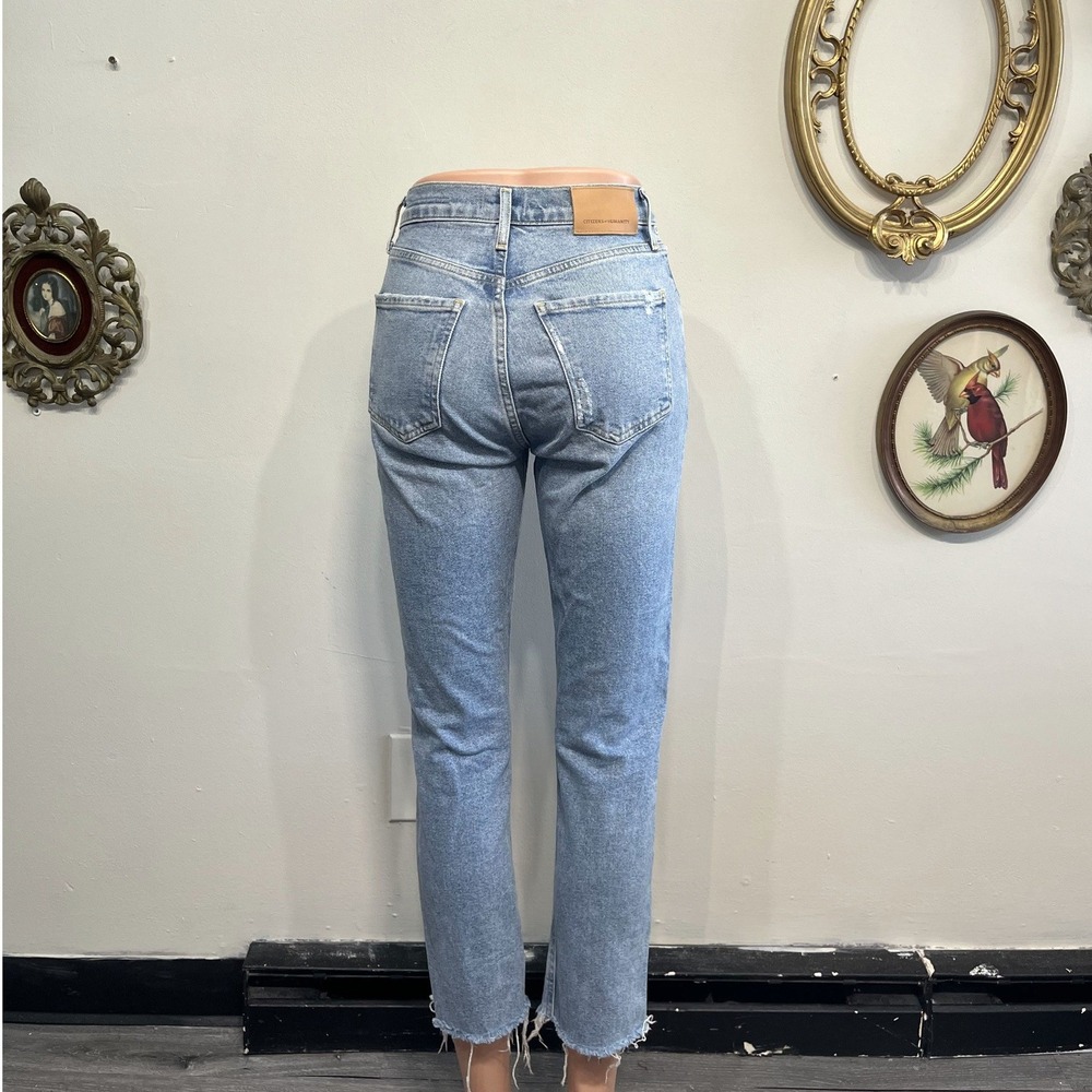 Citizens of Humanity Charlotte Crop Jeans Light Wash Premium Vintage Size 23